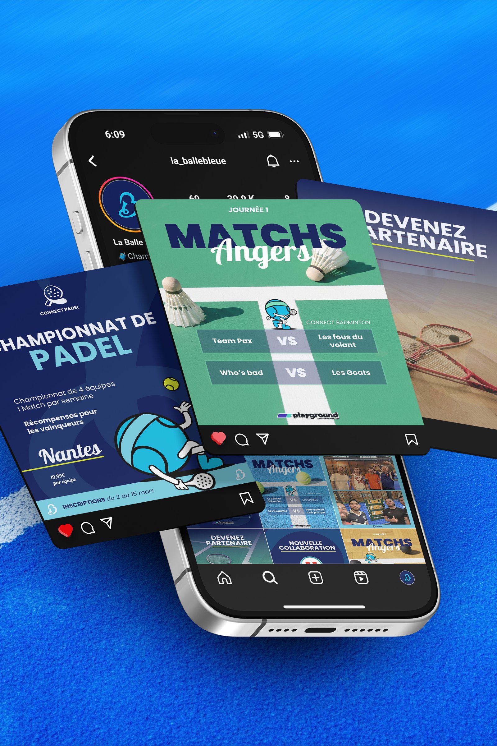 Rebranding – La Balle Bleue